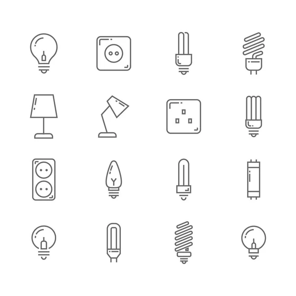Vektör hat lamba Icon set