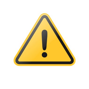 genel tehlike uyarı simgesi sarı işaret panoları