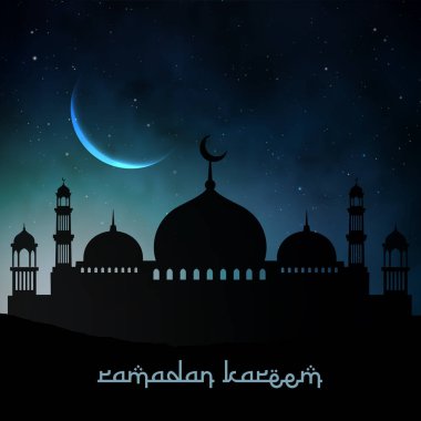 gece ramazan kareem arka plan görüntüsü