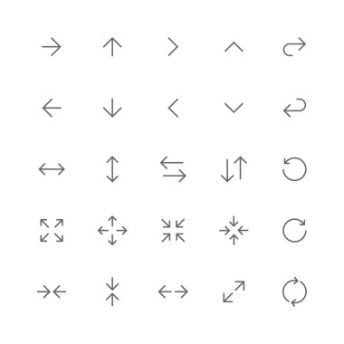 Set ok kullanıcı arayüzü ve web satırı simgesi