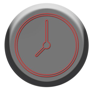 Saat simgesi üzerinde arka izole trendy düz tarzı. Saat simgesi sayfa sembol Saat simgesi logosu web sitesi tasarımı için.