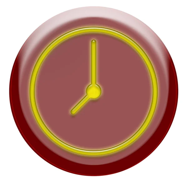 Піктограма годинника в модному плоскому стилі ізольована на фоні. Символ сторінки піктограми годинника для логотипу вашого веб-сайту . — стокове фото