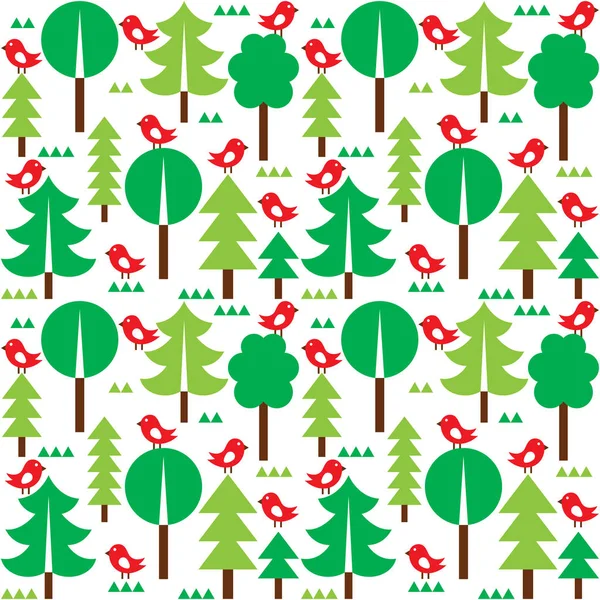 Finnish inspired seamless folk art pattern - Scandinavian, Nordic style — Stock Vector