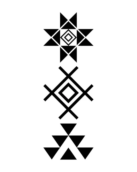 Estampado Navajo, Patrón Azteca, Diseño Tribal, Nativo Americano — Vector de stock