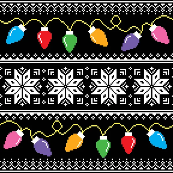 Ošklivé svetr vzor s vánoční stromky — Stockový vektor