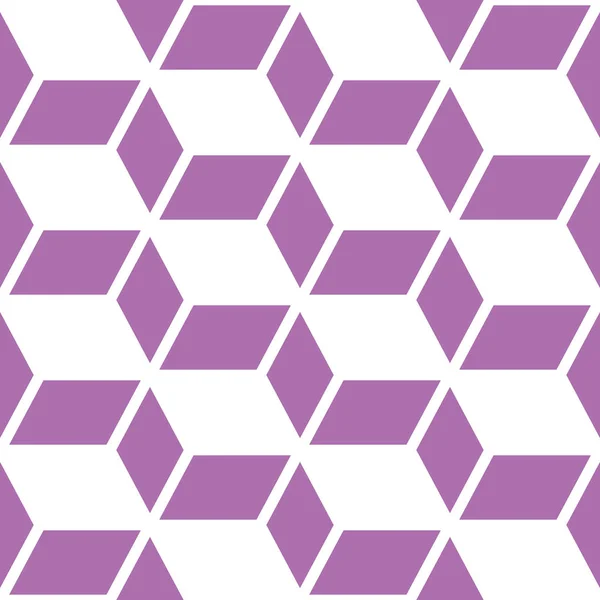Abstracte Geometrische Naadloze Vector Patroon Moderne Paarse Witte Repetitieve Decoratie — Stockvector