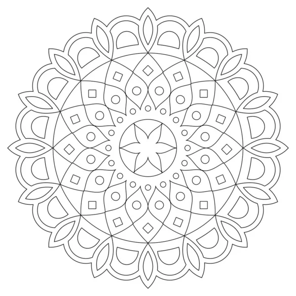 Diseño Vectorial Mandala Patrón Trazo Zen Bohemio Diseño Étnico Asiático — Vector de stock