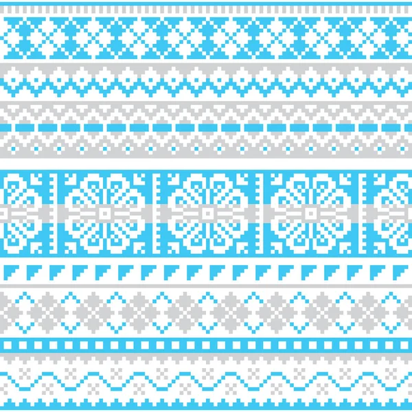 Scandinavian Folk Vector Greeting Card Inviation Design Floral Mandala Pattern — Stock Vector
