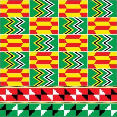 Kente nwentoma kumaş biçimi, dikişsiz tasarım, geometrik şekilli retro tasarım, Gana 'dan esinlenilmiş Afrika kabile kumaşları veya nwentoma olarak bilinen tekstil. 