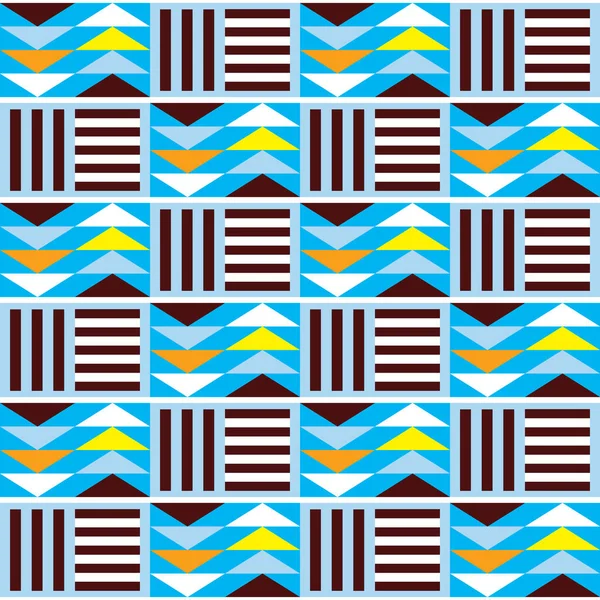 Diseño Repetitivo Africano Tribal Estilo Vestido Novia Kente Nativo Los — Vector de stock