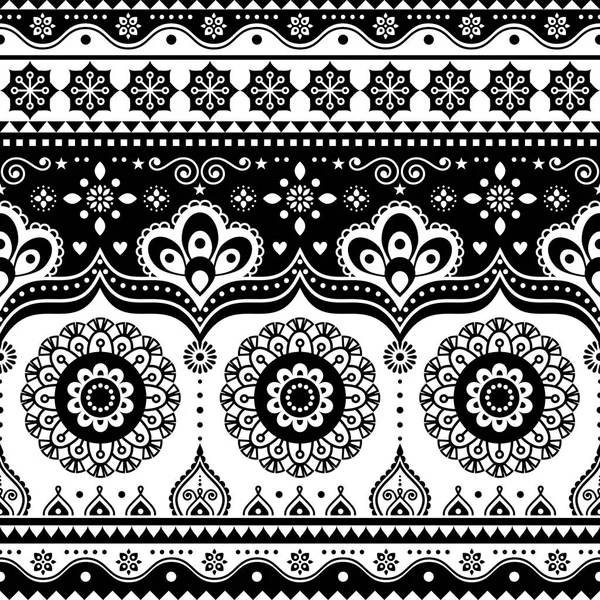 Design Art Camion Pakistanais Indien Motif Vectoriel Sans Couture Camions — Image vectorielle