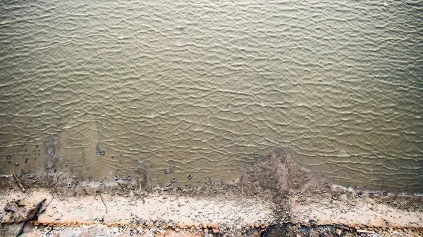 Ovanifrån Vackra Strand Antenn Drönare Skott Havsvatten Stranden Med Utrymme — Stockfoto