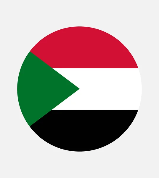 Ulusal Sudan Bayrağı Resmi Renkler Doğru Orantı Ulusal Sudan Bayrağı — Stok Vektör