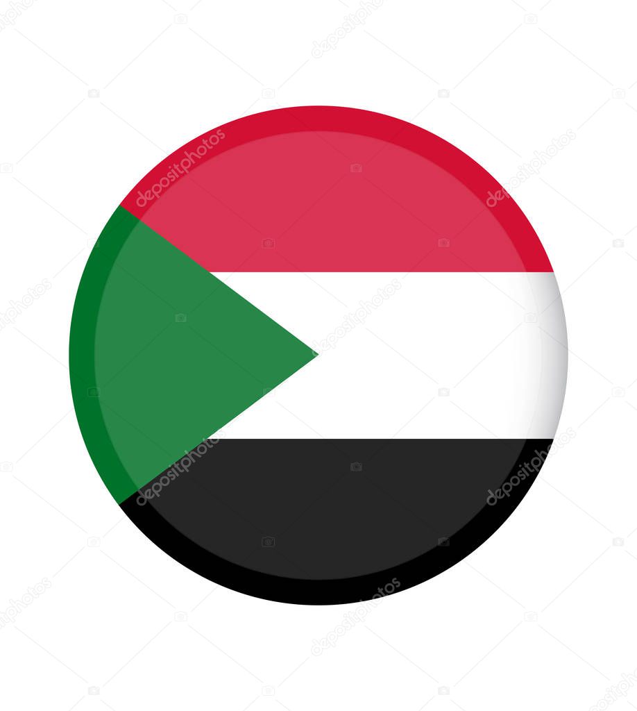 National Sudan flag, official colors and proportion correctly. National Sudan flag. Vector illustration. EPS10. Sudan flag vector icon, simple, flat design for web or mobile app.