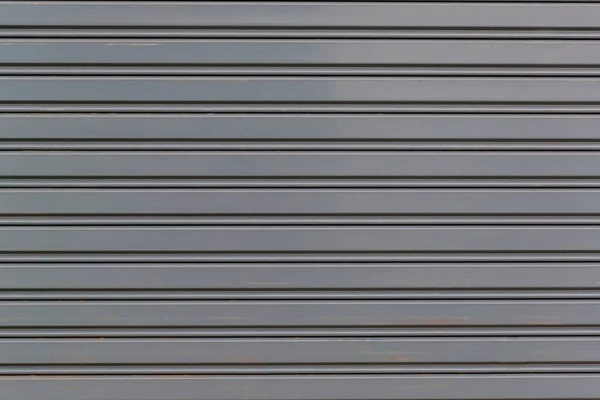 Металлическая Рулонная Дверь Старый Стальной Затвор Металлические Защитные Ставни Защищающие — стоковое фото