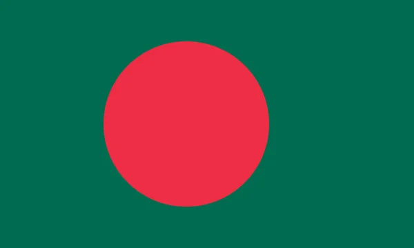 Bandera Nacional Bangladesh Colores Oficiales Proporción Correcta Bandera Nacional Bangladesh — Archivo Imágenes Vectoriales