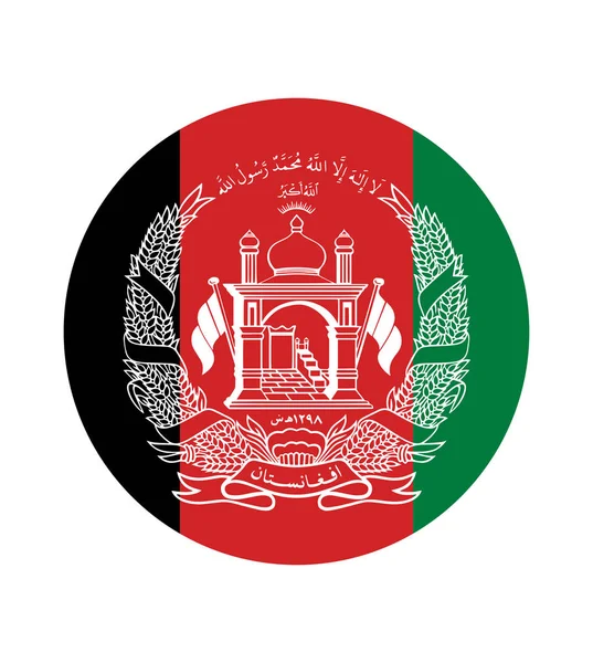 Bandiera Nazionale Afghana Colori Ufficiali Proporzioni Corrette Bandiera Nazionale Afghanistan — Vettoriale Stock