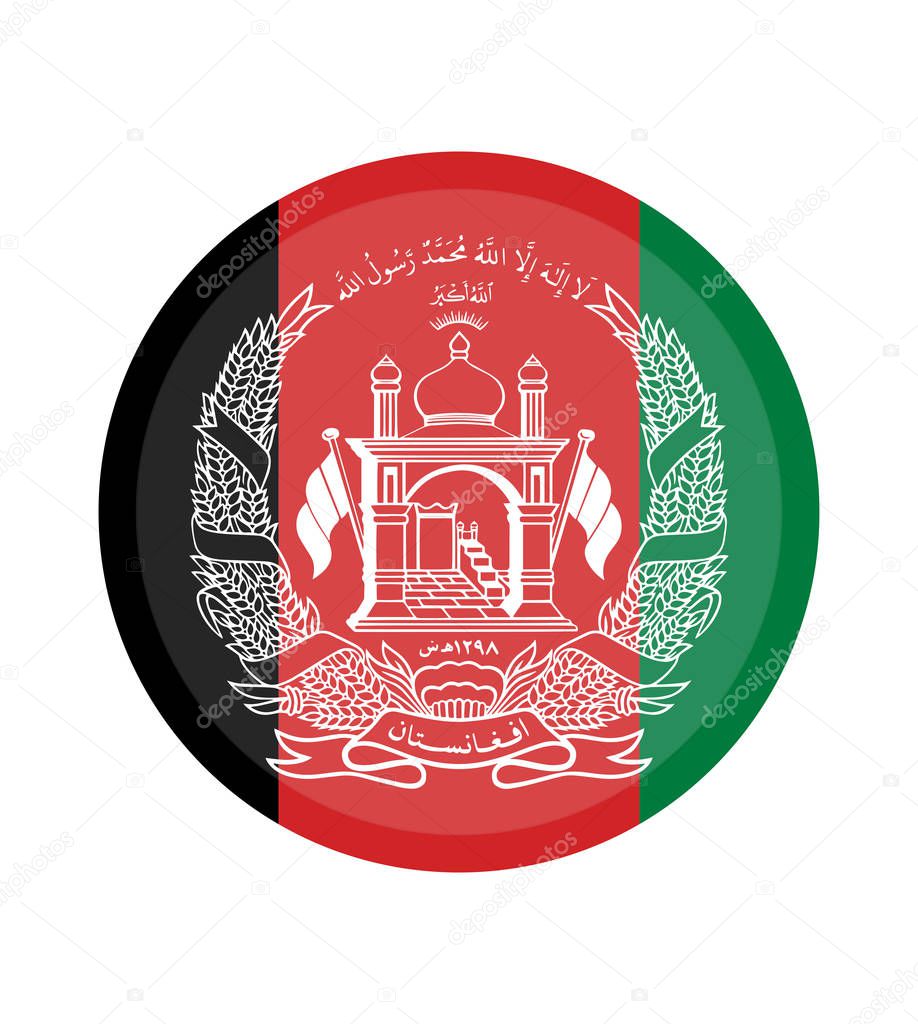National Afghanistan flag, official colors and proportion correctly. National Afghanistan flag. Vector illustration. EPS10. Afghanistan flag vector icon, simple, flat design for web or mobile