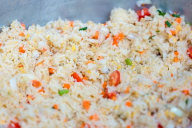 Crab meat fried rice, Khao Pad Poo. Thai famous street food. Thai recommend menu for tourist. 
