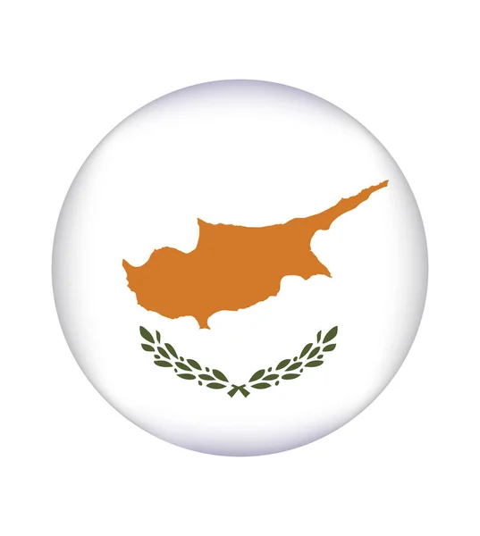 Nationalflagge Zyperns Offizielle Farben Und Proportionen Korrekt Nationale Zyprische Flagge — Stockvektor