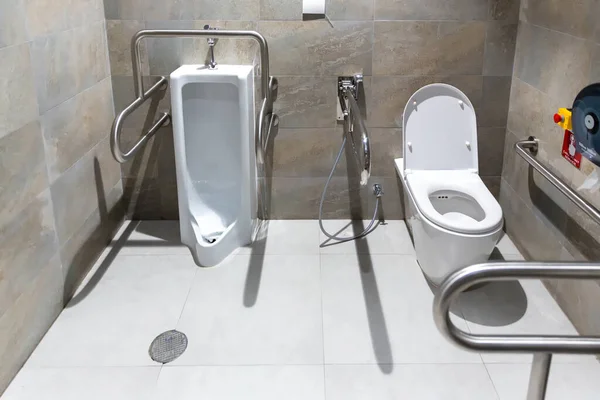 Servizi Igienici Pubblici Disabili Grande Edificio Bagno Moderno Disabili All — Foto Stock