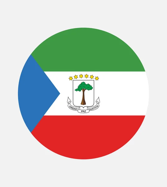 Ekvatorialguineas Flagga Officiella Färger Och Proportioner Korrekt Ekvatorialguineas Flagga Vektorillustration — Stock vektor