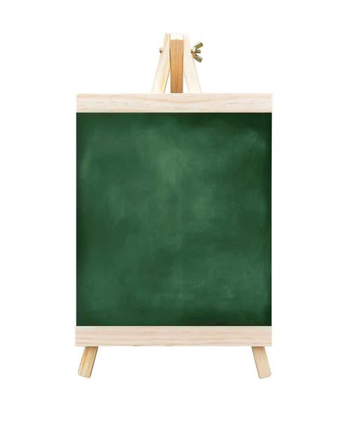 Empty Blackboard Green Chalkboard Isolated White Background — Stock Fotó