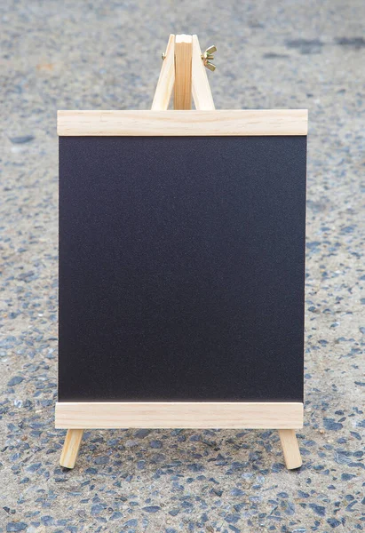 Empty Blackboard Chalk Wooden Board — Stockfoto