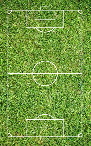 Soccer Field Green Grass Copy Space — Stok fotoğraf