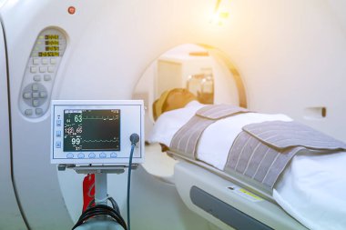 interior of a hospital room with a modern background