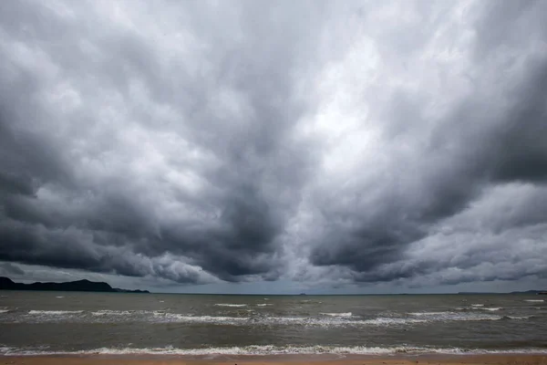 Nubes Tormenta Sobre Mar — Foto de Stock