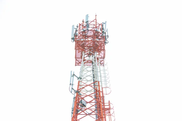 Torre Telecomunicações Com Antenas Telefone Celular — Fotografia de Stock