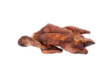 Beyaz arkaplanda izole edilmiş kurumuş meyveler