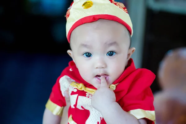 Baby Boy Blue Eyes — Stock Photo, Image