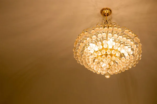 Beautiful Luxury Chandelier White Background — Stock Photo, Image