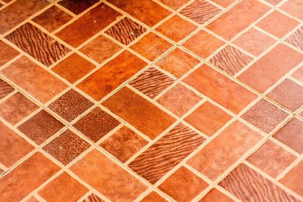 Texture Wall Brown Tiles — Stockfoto