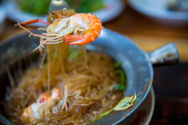 Cerca Vista Deliciosa Comida Asiática — Foto de Stock