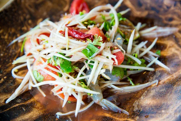 Thai Essen Gebratenes Schweinefleisch Mit Gemüse Und Sauce — Stockfoto