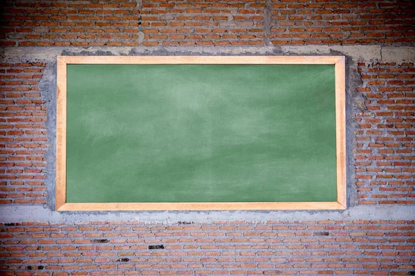 Green Chalkboard Blackboard Chalk Wooden Background — Φωτογραφία Αρχείου