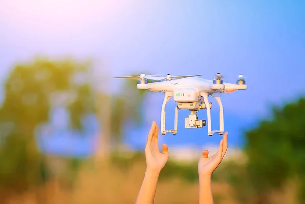 Drone Che Vola Aria — Foto Stock