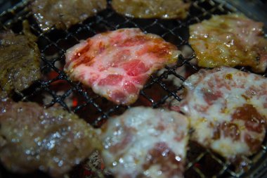 Lezzetli yiyeceklerin yakın görüntüsü