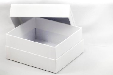 empty white box isolated on a background