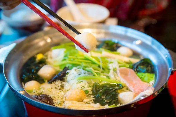 맛있는 아시아인의 음식을 가까이 — 스톡 사진