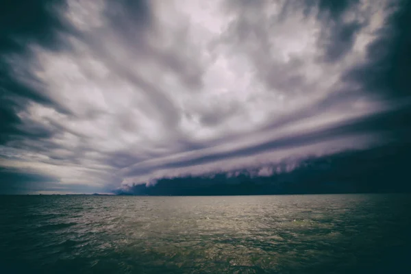 Beautiful Seascape Dramatic Sky — Foto de Stock