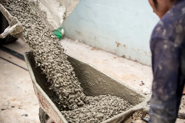 worker with a trowel