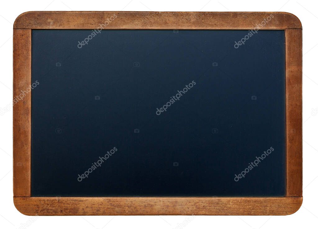 blackboard with a chalk on a white background