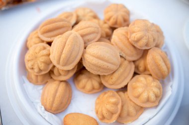 Lezzetli yiyeceklere yakın.