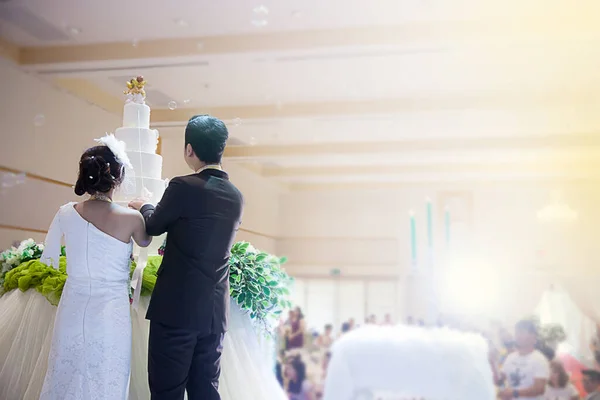 Hermosa Pareja Boda Ciudad — Foto de Stock