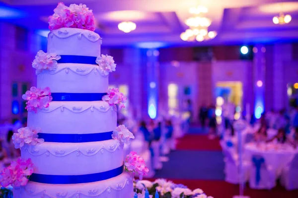 Wedding Cake Pink Blue Colors — ストック写真