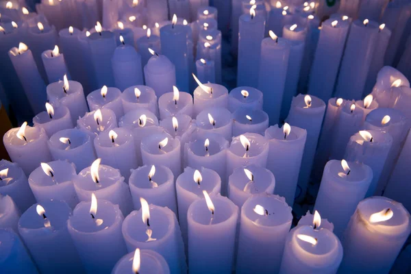 Velas Encendidas Iglesia — Foto de Stock